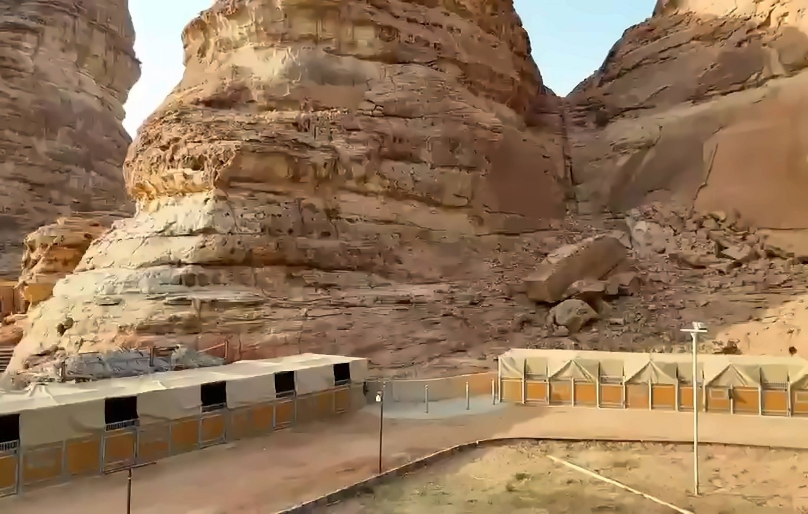 Stables among the rocks